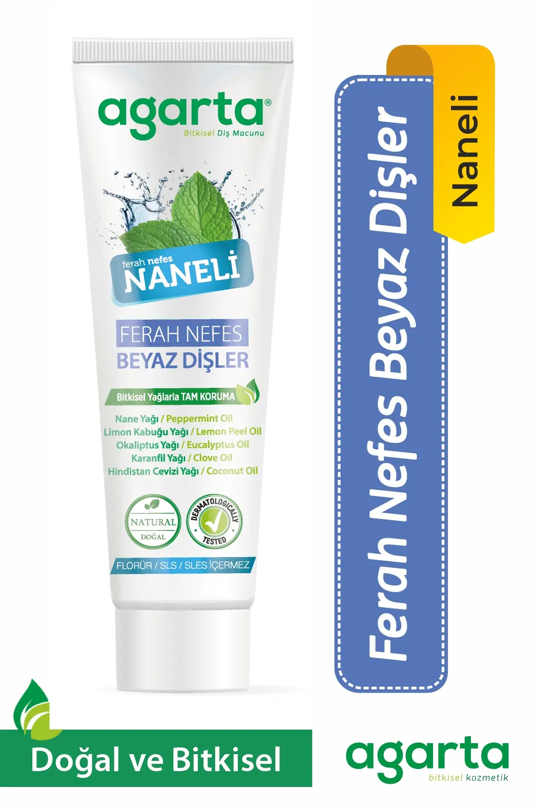 Agarta Doğal Naneli Diş Macunu 100 mL/130 g