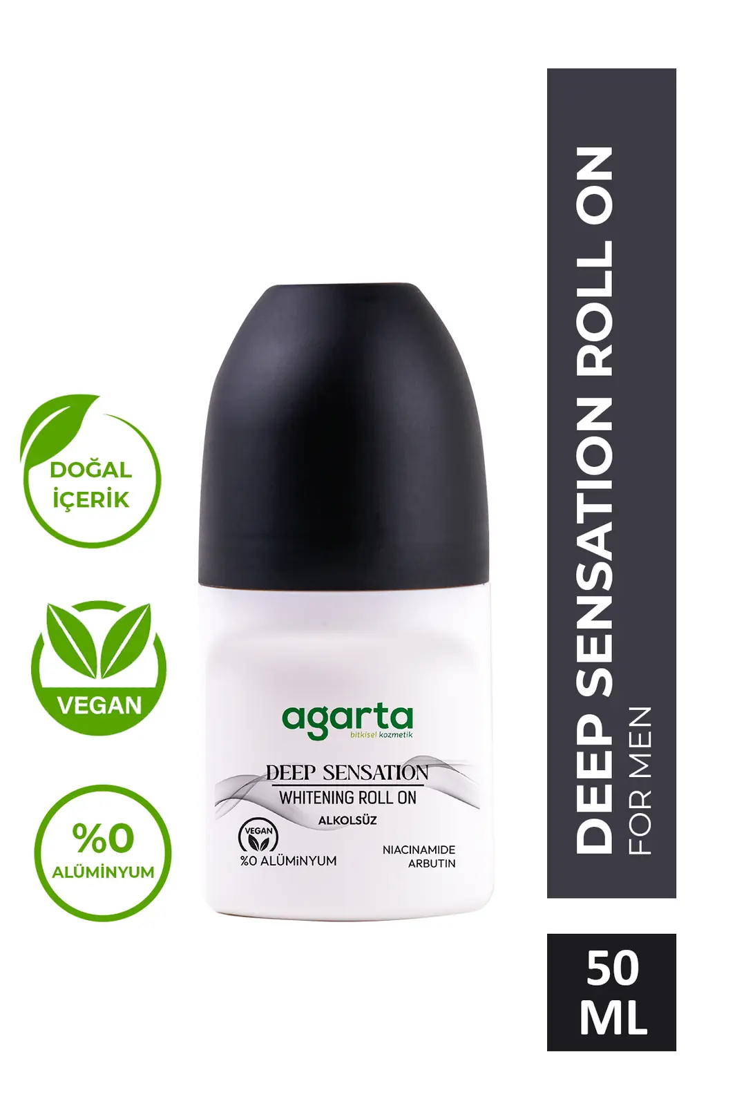 Agarta Ter Kokusu Önleyici 24 Saat Etkili Erkek Patchoulı Deep Sensatıon Roll-On 50 mL