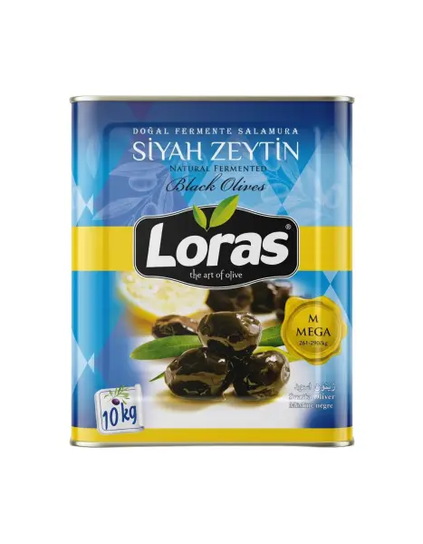 Loras Mega Gemlik Siyah Zeytin (261-290 ) 10 kg