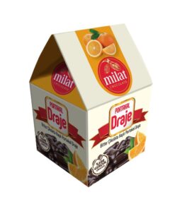 Milat Bitter, Sütlü Mix Çikolata Kaplı Portakal Draje 100 g
