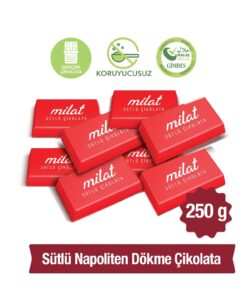Milat Napoliten Dökme Sütlü Çikolata 250 g