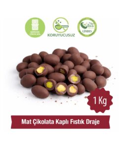 Milat Sütlü Çikolata Kaplı Mat Antep Fıstıklı Draje