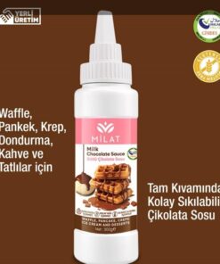 Sütlü Tatlı Sos (Glutensiz) 300 g - Waffle & Krep & Pankek & Tatlı & Dondurma Sosu