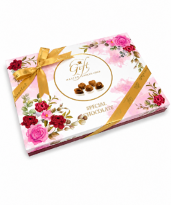 Mygift Special Çikolata Pembe Çiçekli 240 g
