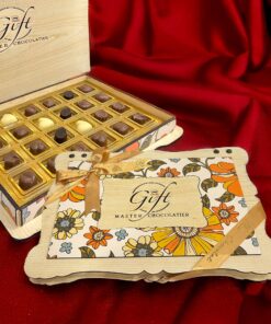 Milat Mygift Spesiyal Çikolata Çiçekli Ahşap Kutu 240 g