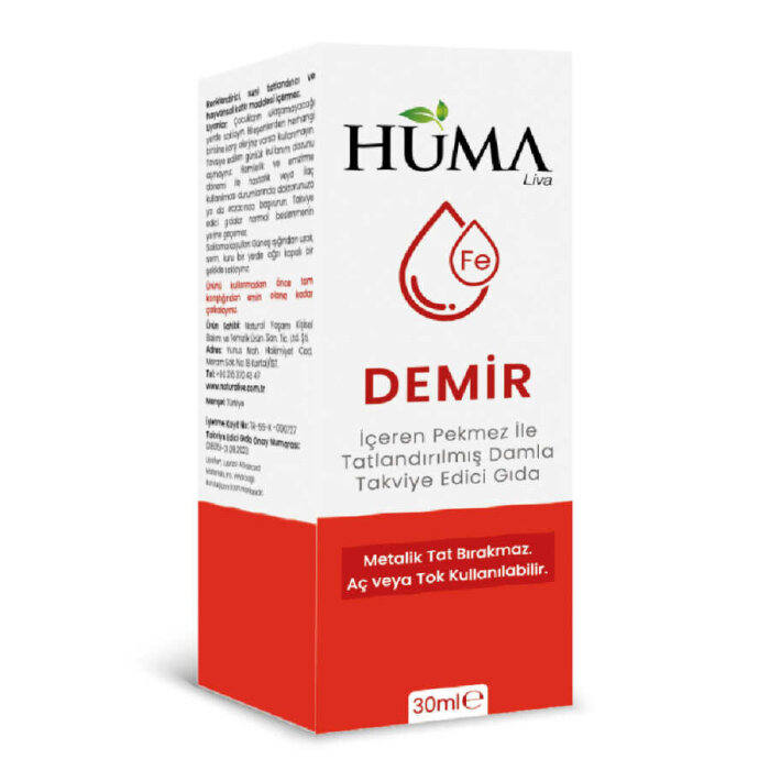 Naturalive Pekmezli Demir Damla (Mikroenkapsüle) 30 mL