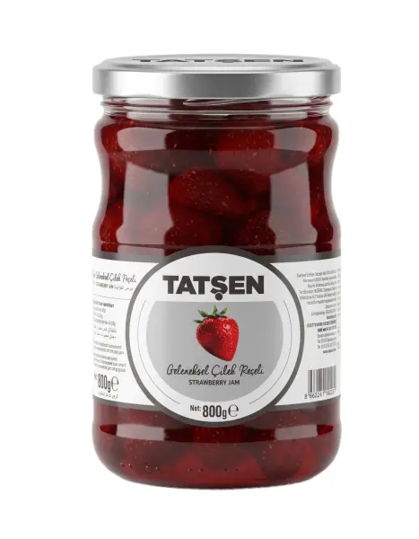 Tatşen Cam Reçel Çilek 800 g