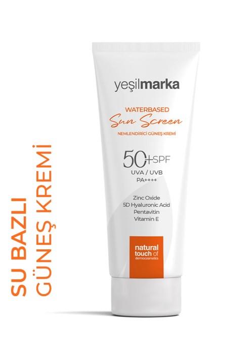 Yeşilmarka Su Bazlı Nemlendirici Güneş Kremi 50 Faktör (SPF) 50 mL